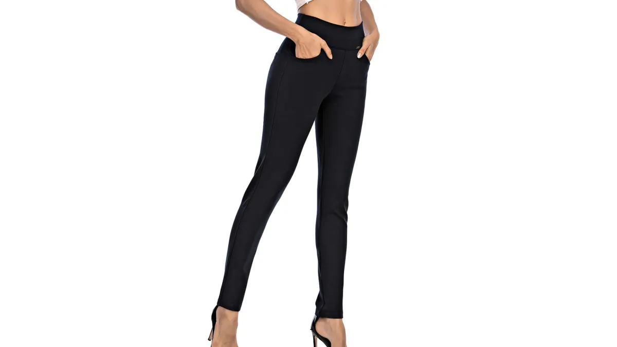 neezeelee Comfort Stretch Slim Fit Skinny Pull on Pants