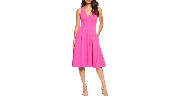 pink cocktail dress