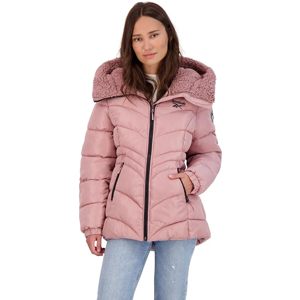 pink Reebok puffer