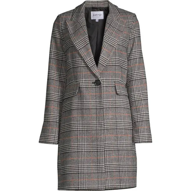 Kendall + Kylie plaid coat