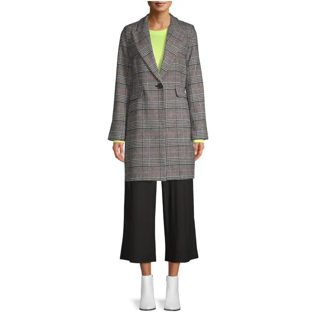 Kendall + Kylie plaid coat