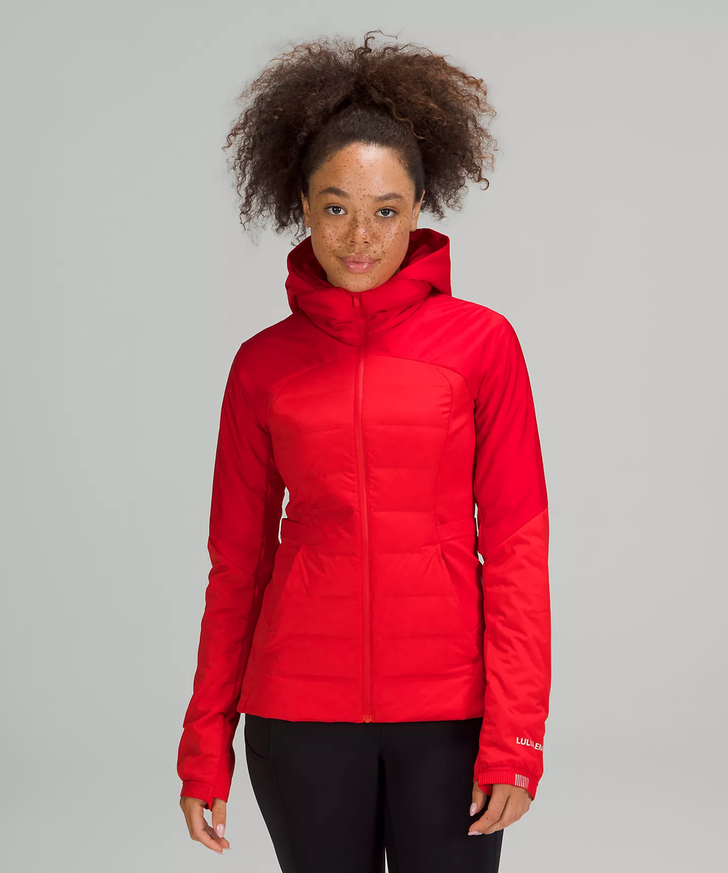 red Lululemon jacket
