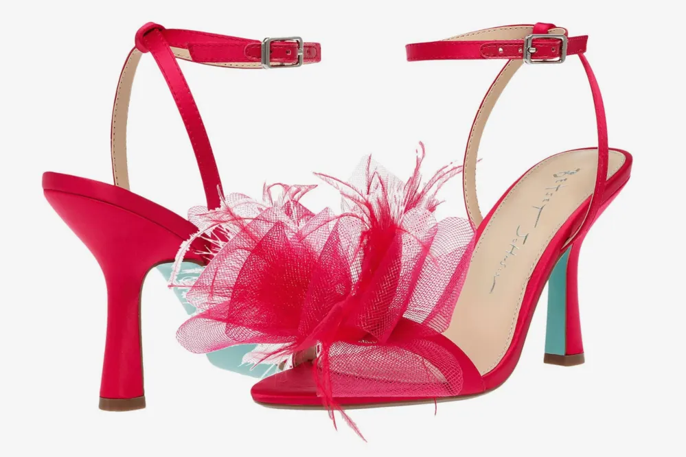 tulle bow heels