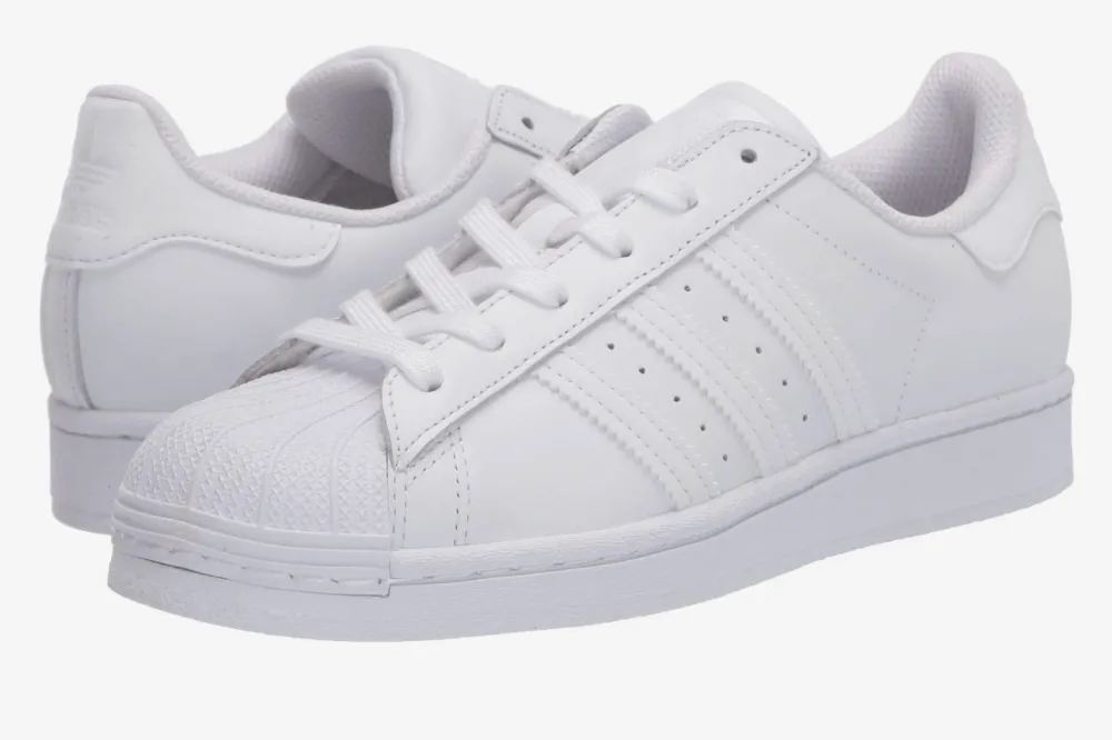 white Adidas sneakers
