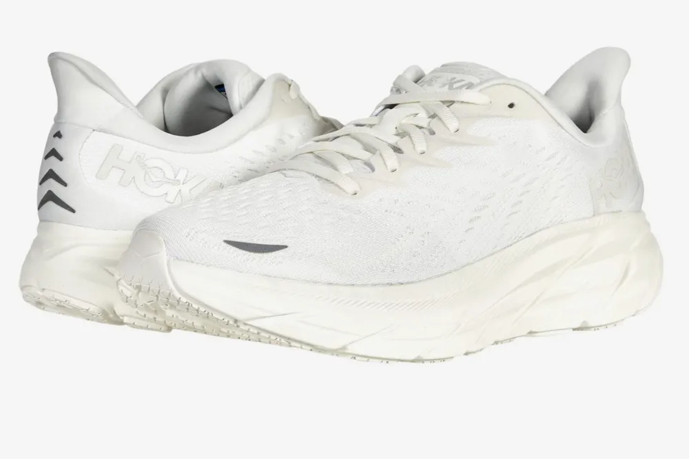 white Hoka One One sneakers