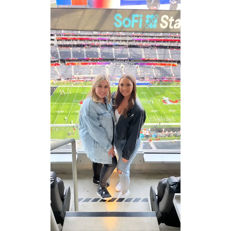 Alaina Marie Instagram and Hailie Jade Celebrity Kids Attending Super Bowl 2022 With Their Parents
