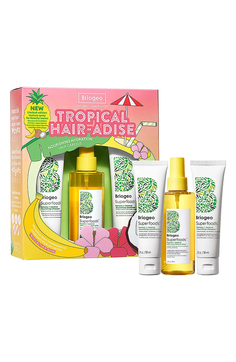 Briogeo Tropical Hair-adise Nourishing Hydration Hair Care Set