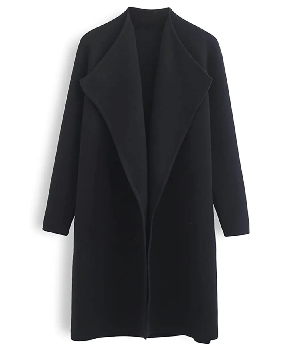 CHICWISH Women's Open Front Knit Coat Cardigan