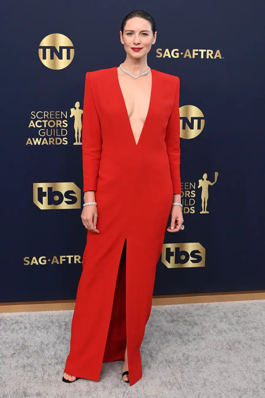 Caitriona Balfe Red Carpet Arrival SAG Awards 2022