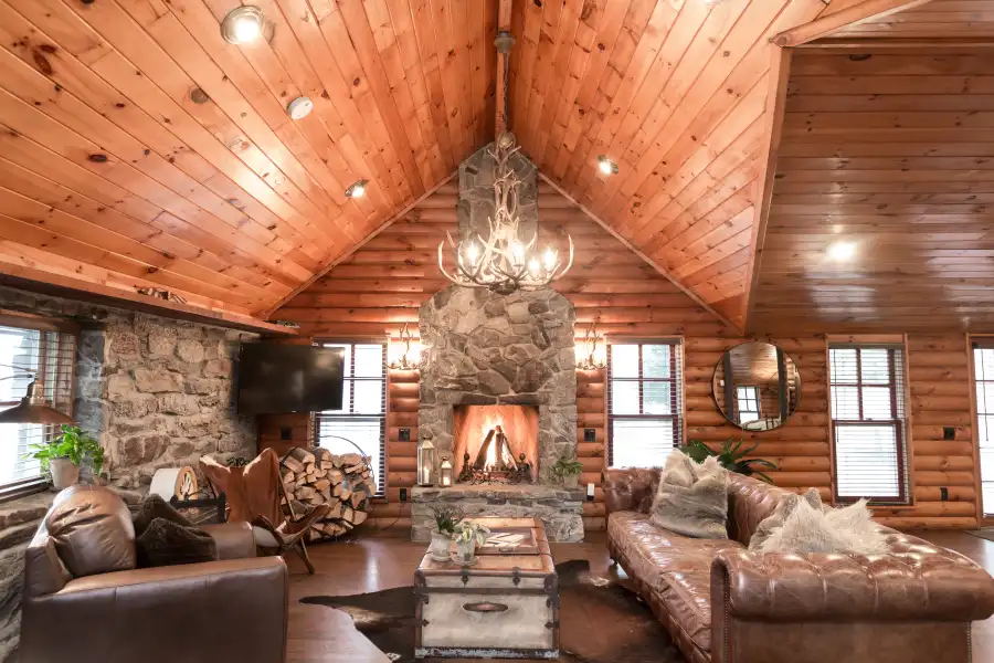 Embrace the Cozy Cabin Vibes at Cedar Lakes Estate