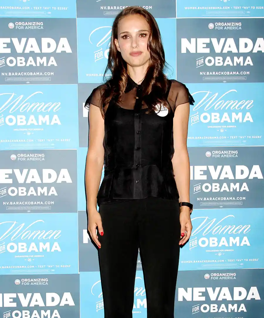 Celebrities' Political Affiliations Natalie Portman