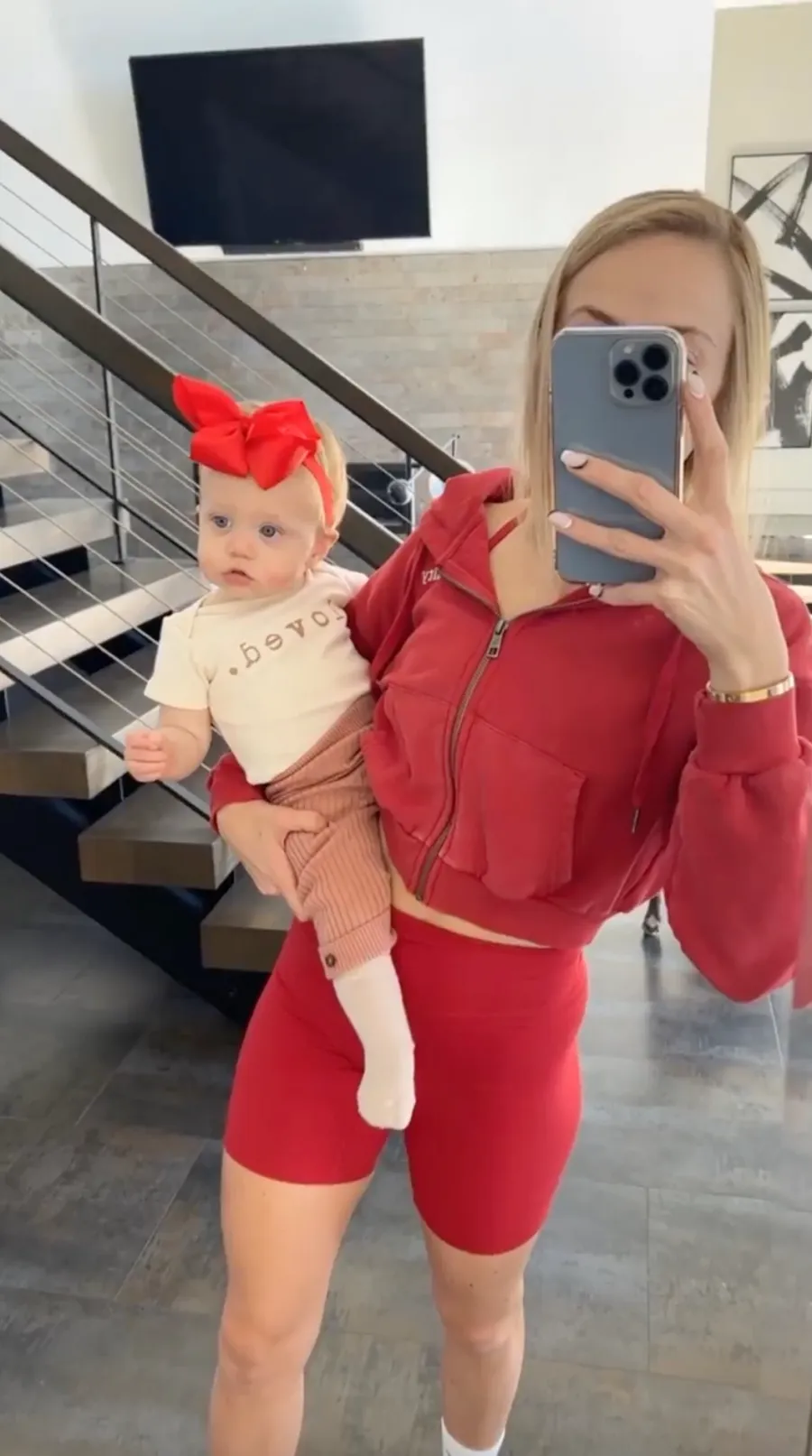 Celebrity Parents Dressing Kids in Festive Outfits for Valentine's Day 2022 Brittany Matthews