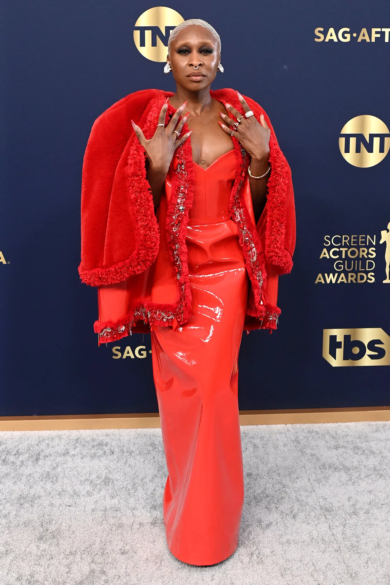 Cynthia Erivo Red Carpet Arrival SAG Awards 2022