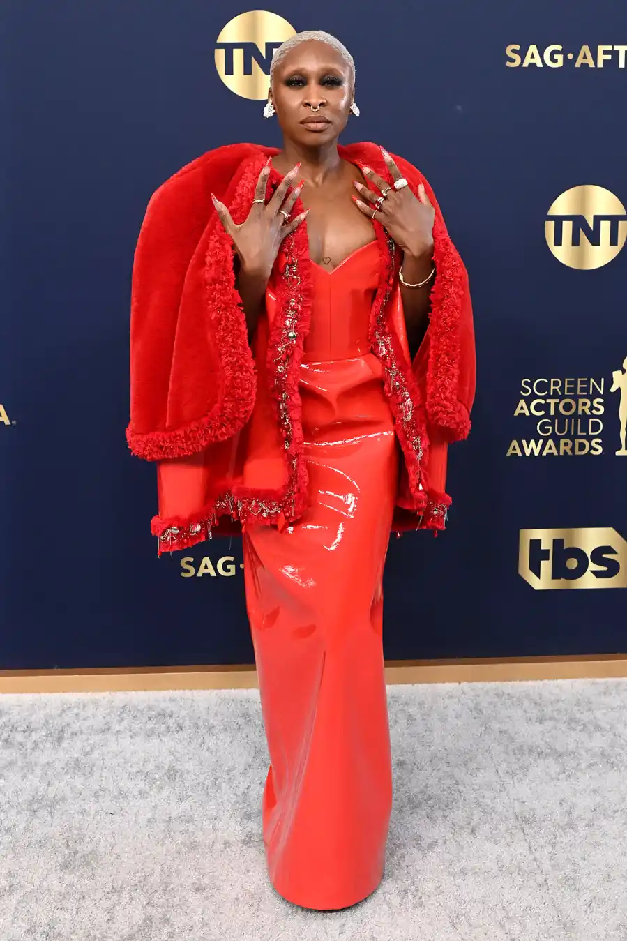Cynthia Erivo Red Carpet Arrival SAG Awards 2022