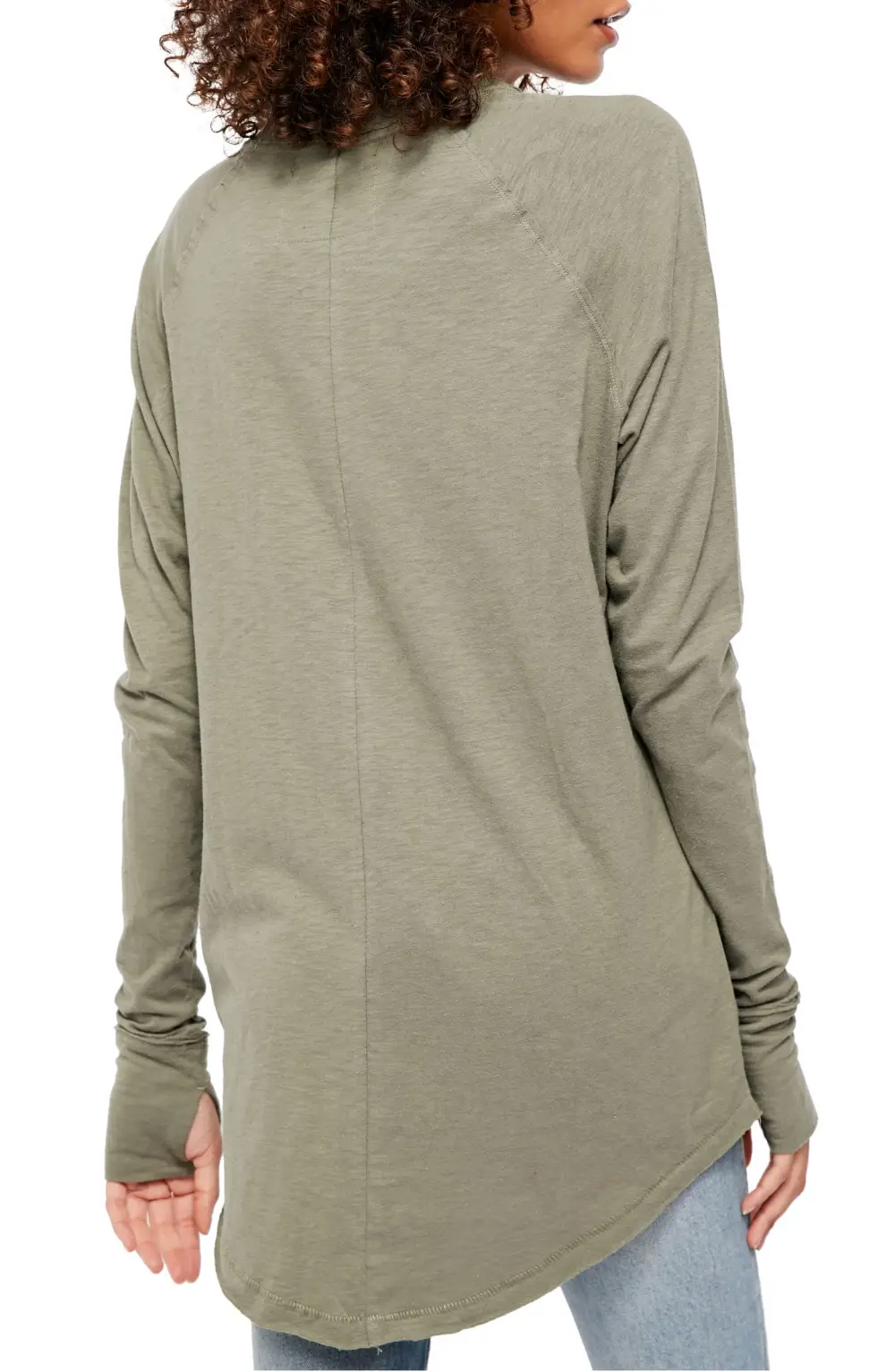 Free People Arden Extra Long Cotton Top