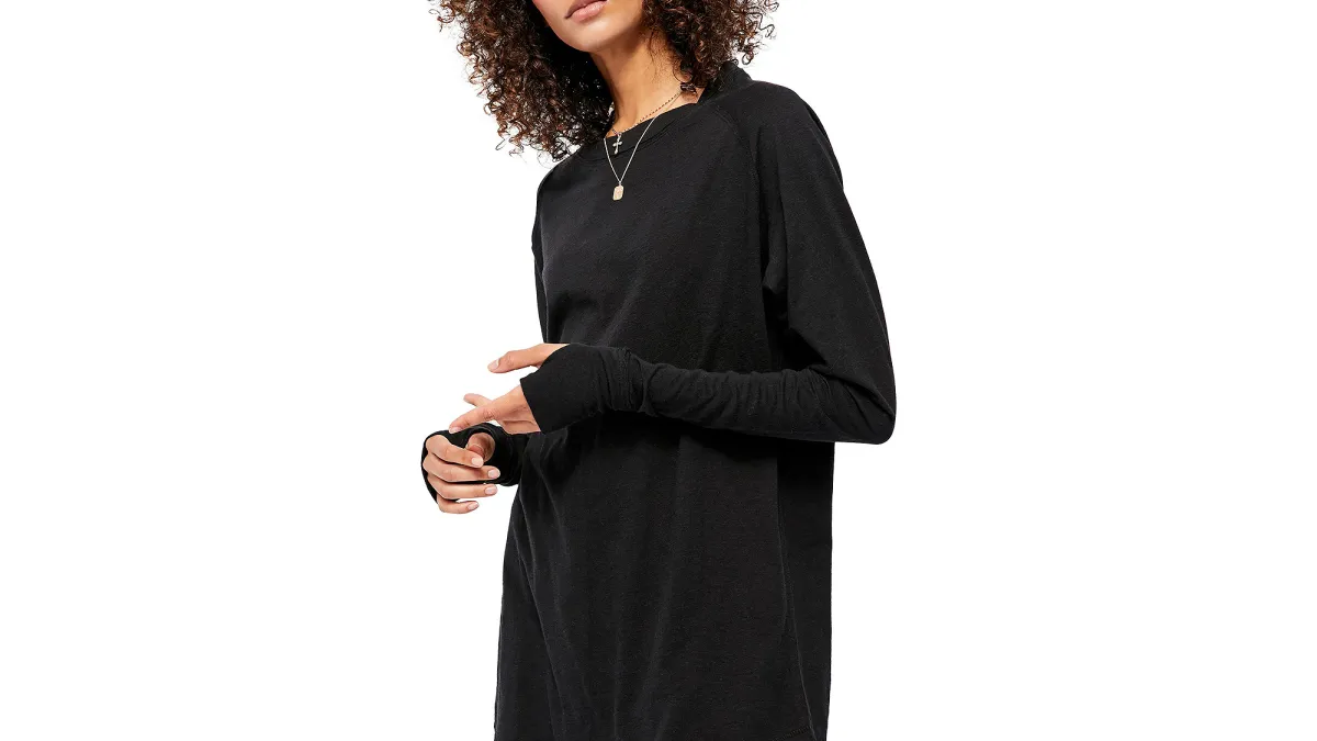 Free People Arden Extra Long Cotton Top