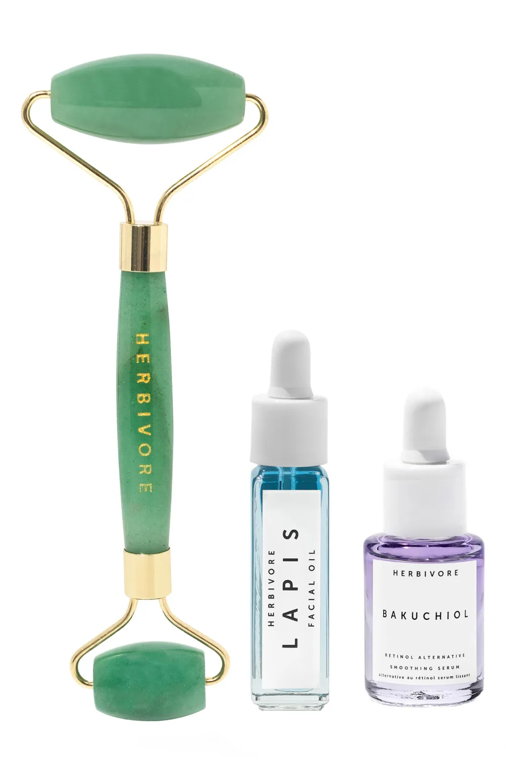 Herbivore Botanicals Jade Roller Smoothing Skin Trio