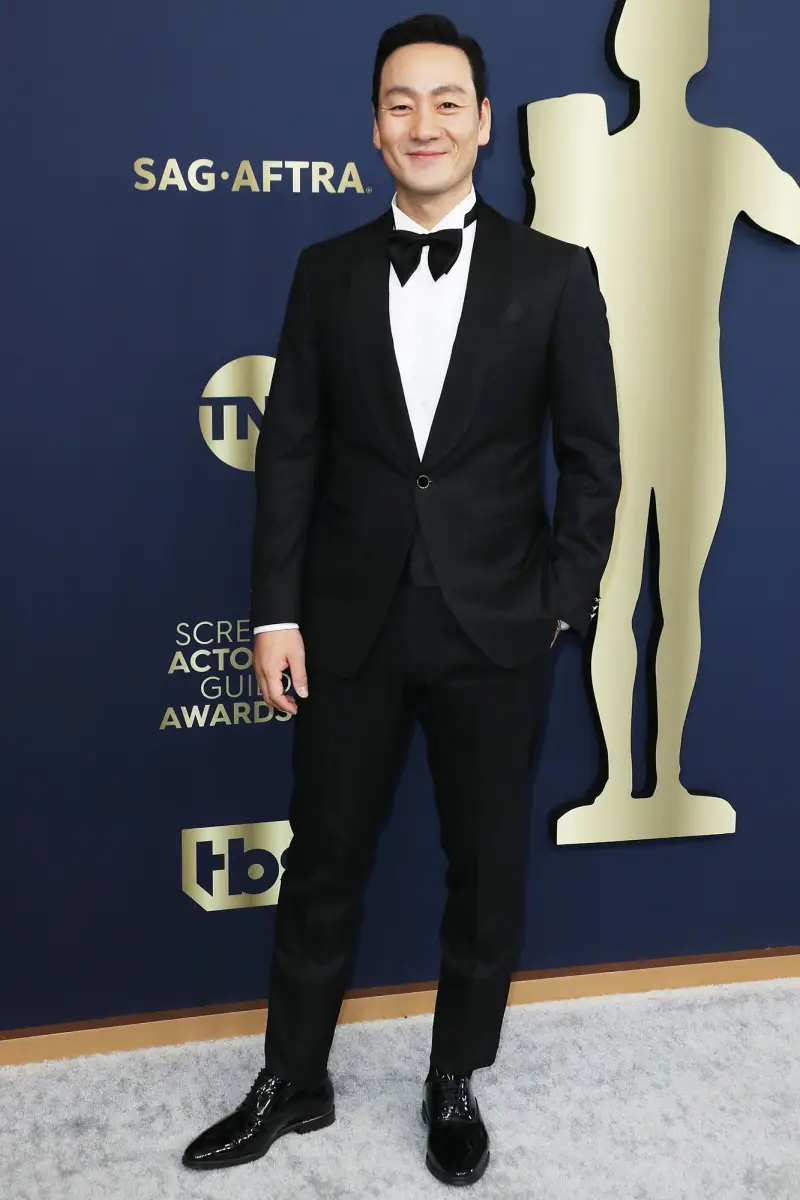 HoYeon Jung More Squid Game Cast Members Hit SAG Awards 2022 Red Carpet Photos Park Hae-Soo