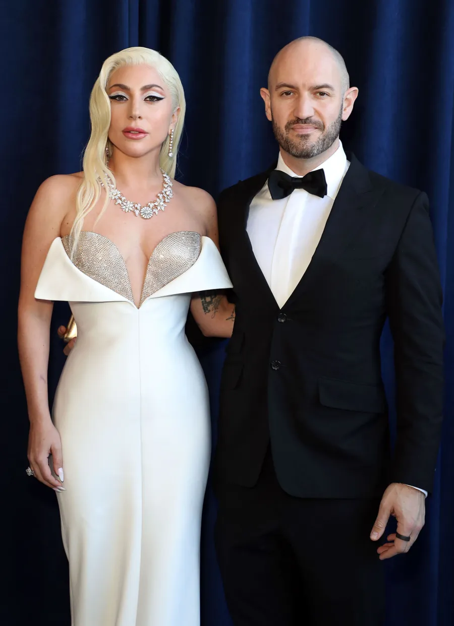 House of Gucci Nominee Lady Gaga Sparkles in White and Gold at the 2022 SAG Awards