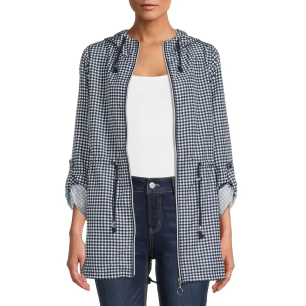 Jason Maxwell Women's Printed Rain Anorak Jacket