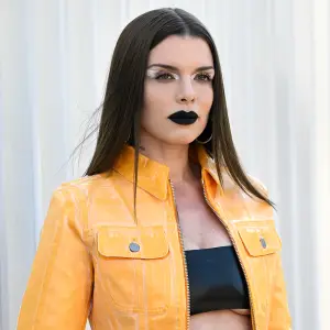 Julia Fox Continues to Rock the Super Heavy Eyeliner Look Originally Created by Ex Kanye West