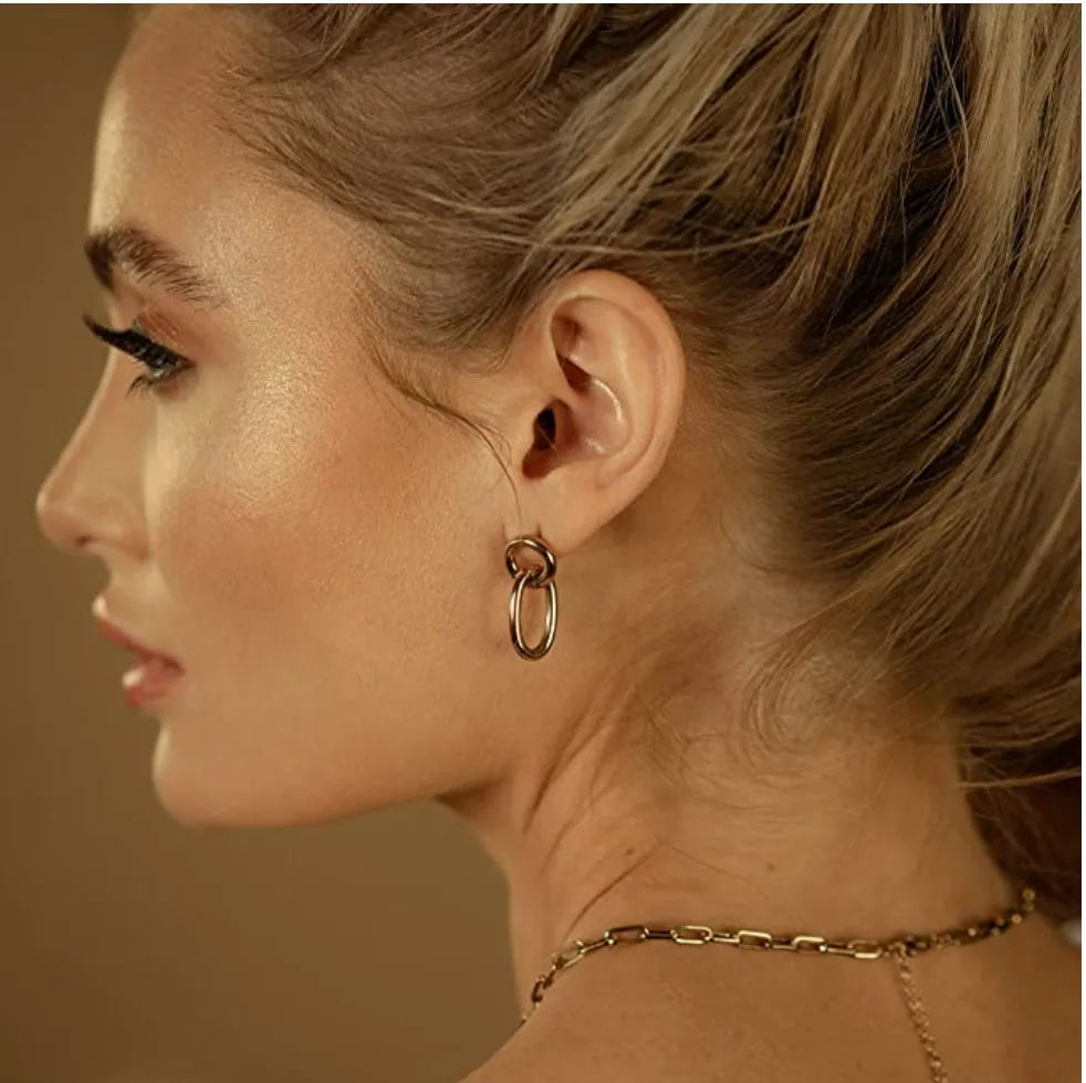 KAIYA Double Circle Linear Drop Open Huggies