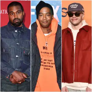Kanye West and Kid Cudi and Pete Davidson beef
