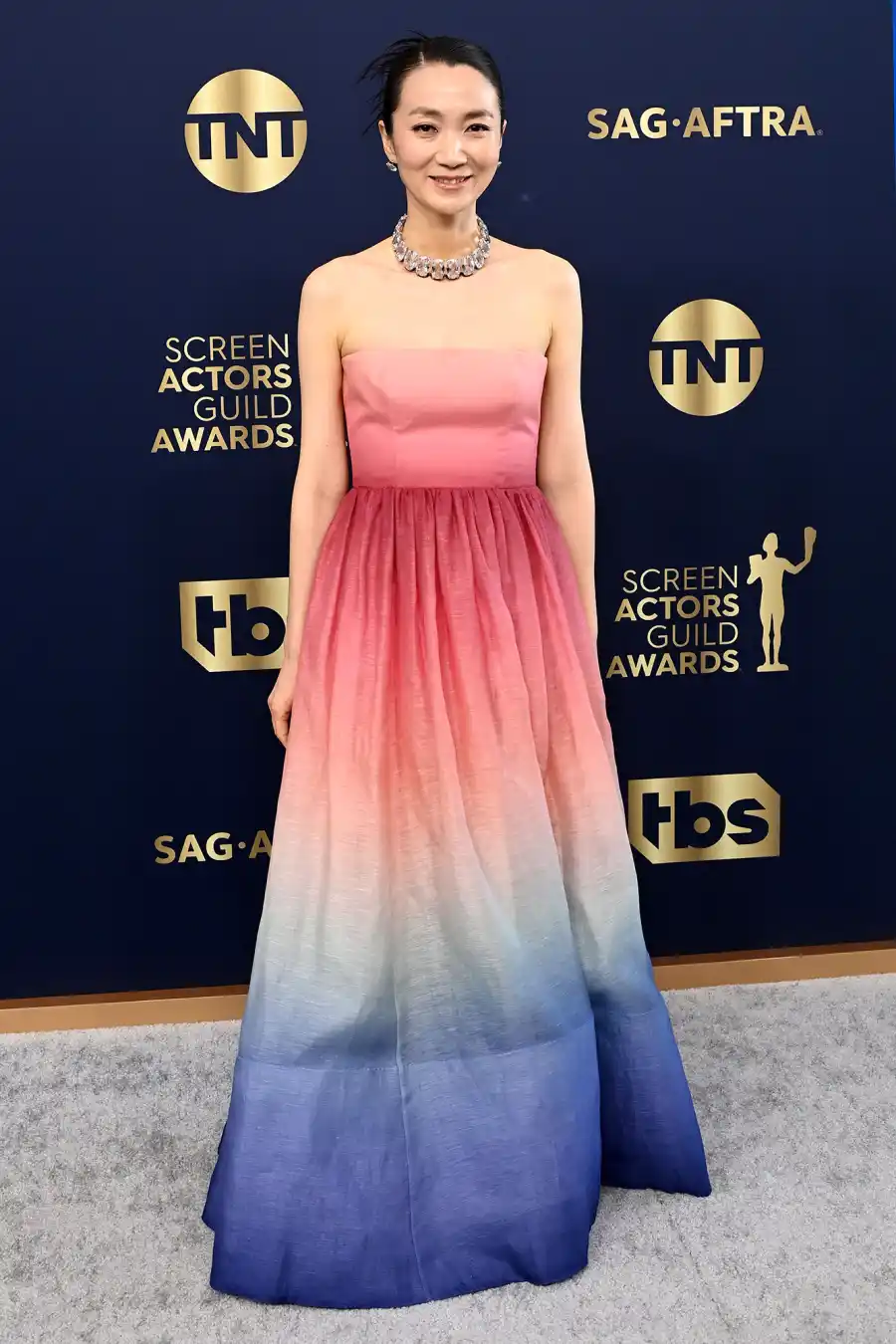 Kim-Joo Ryoung Red Carpet Arrival SAG Awards 2022