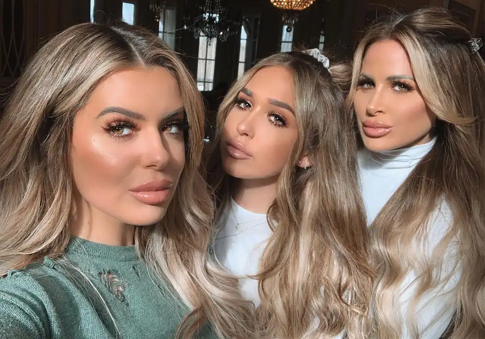 Kim Zolciak Defends Daughters Against &lsquo;Stupid Ass&rsquo; Plastic Surgery Rumors