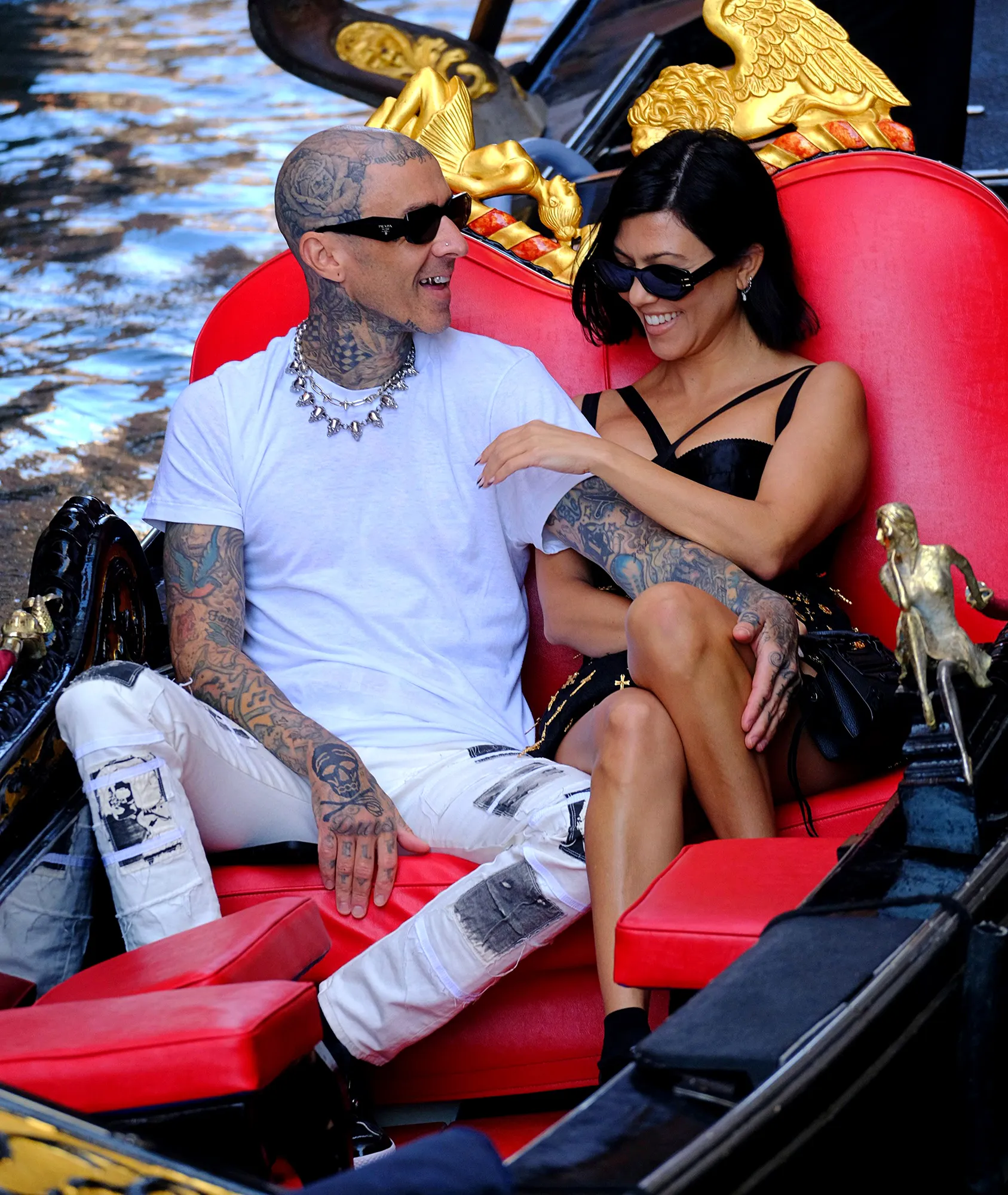 Kourtney Kardashian and Travis Barker React to Predictions for Their 'Fairy Tale' Wedding