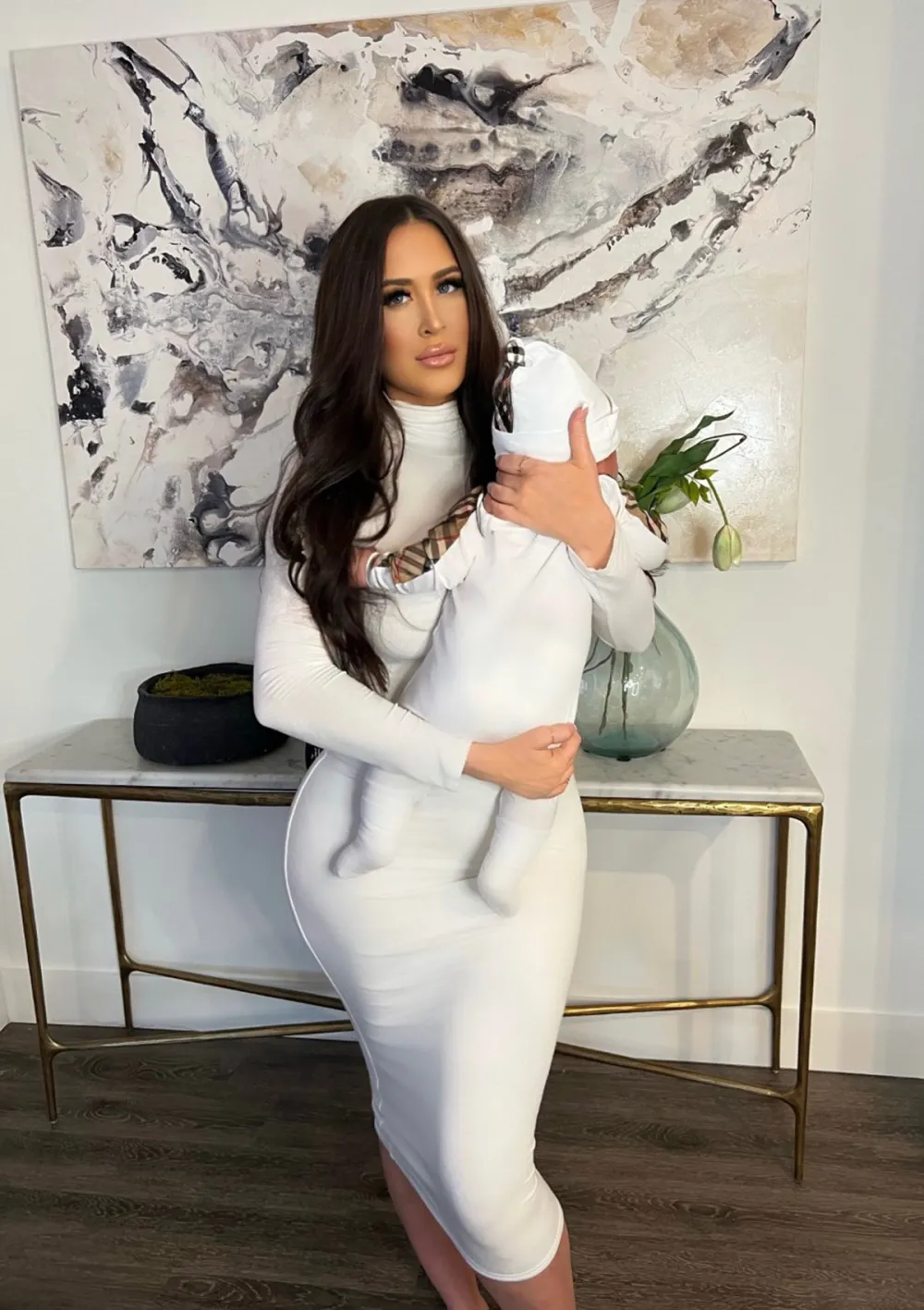 Maralee Nichols Reveals Name She Almost Chose for Tristan Thompson&rsquo;s Son Instead of Theo White Dress