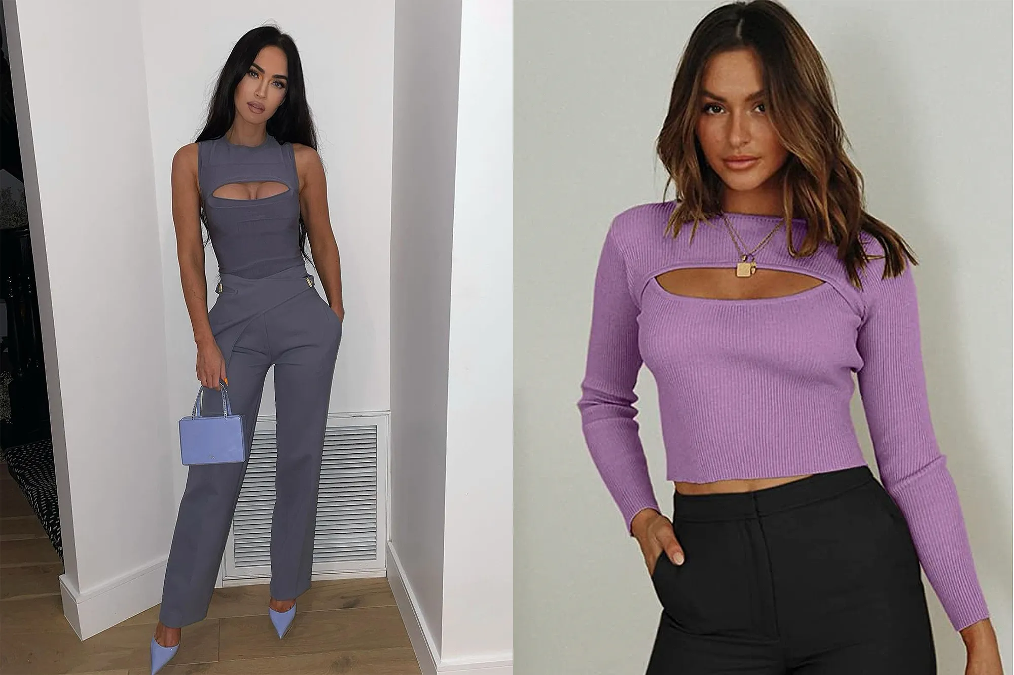 Megan-Fox-Cutout-Top