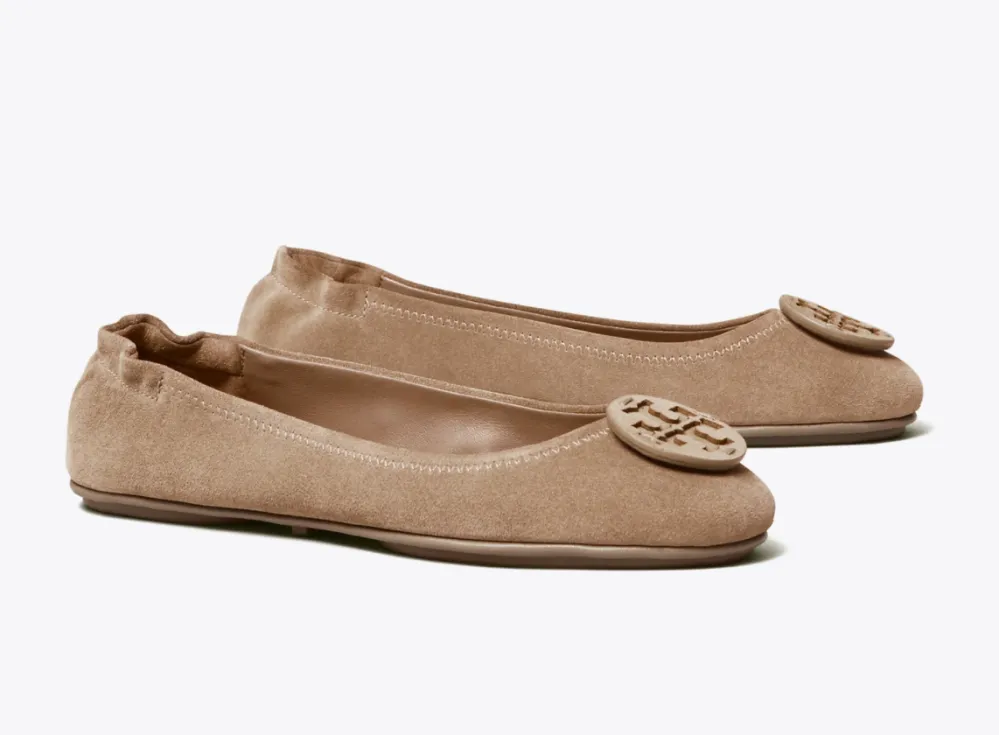 Minnie Suede Travel Ballet Flat