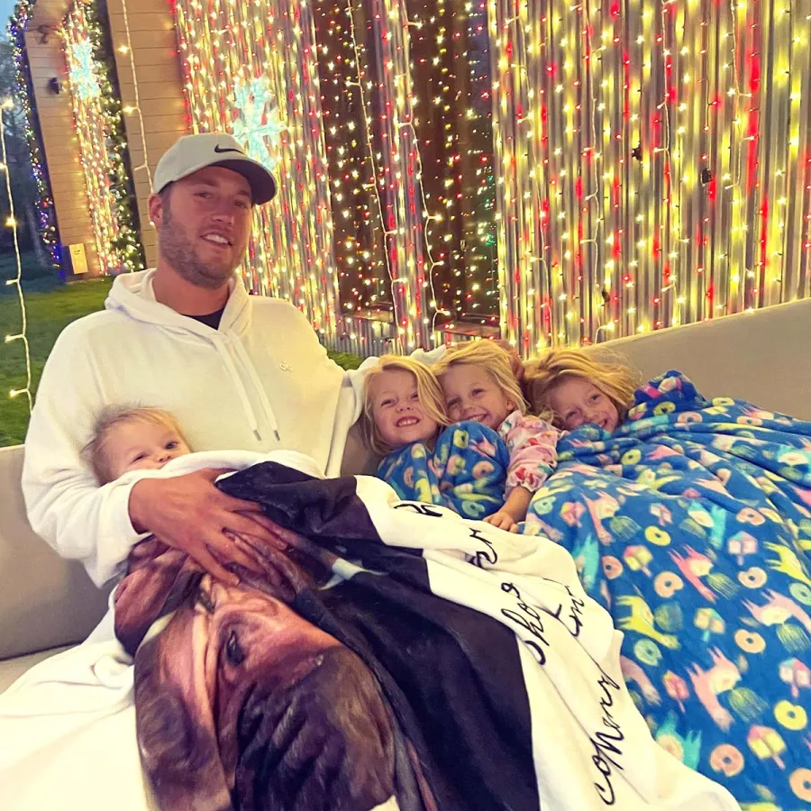 NFLs Matthew Stafford Wife Kelly Hall’s Family Album With Daughters Photos