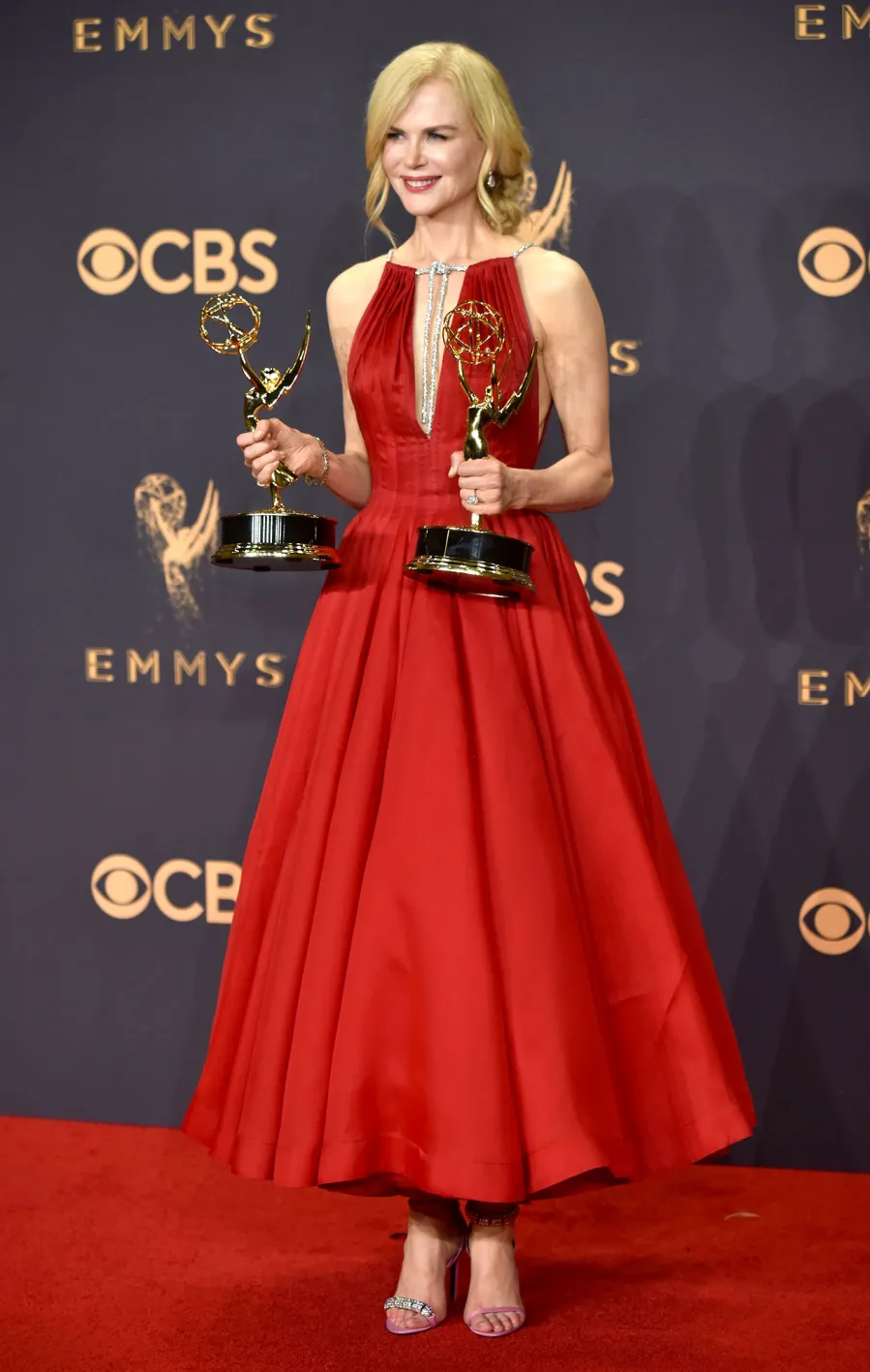 Nicole Kidman’s Chicest Red Carpet Looks Through the Years: Photos Red at the 2017 Emmy's