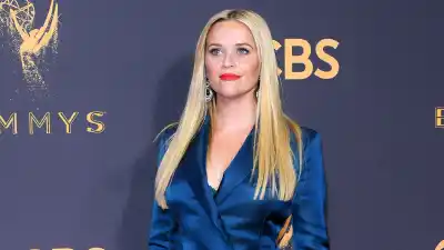 Reese Witherspoon's Best Red Carpet Looks tailored blue suit jacket dress