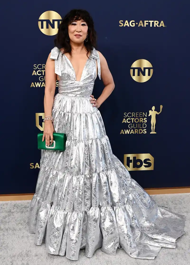 Sandra Oh Red Carpet Arrival SAG Awards 2022