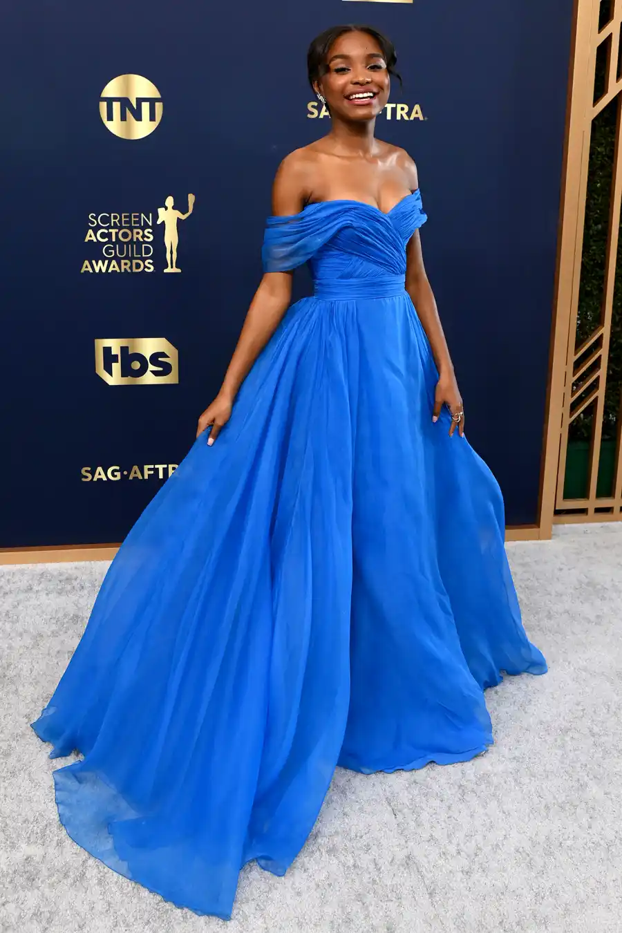 Saniyya Sidney Red Carpet Arrival SAG Awards 2022