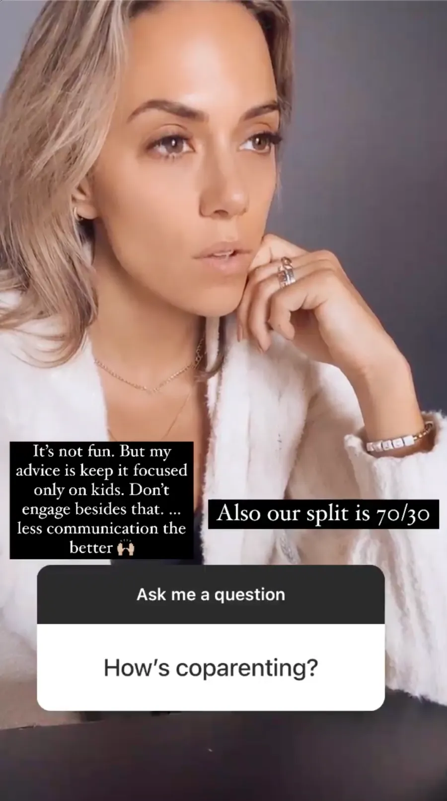 Jana Kramer: Coparenting With Mike Caussin Is ‘Not Fun’