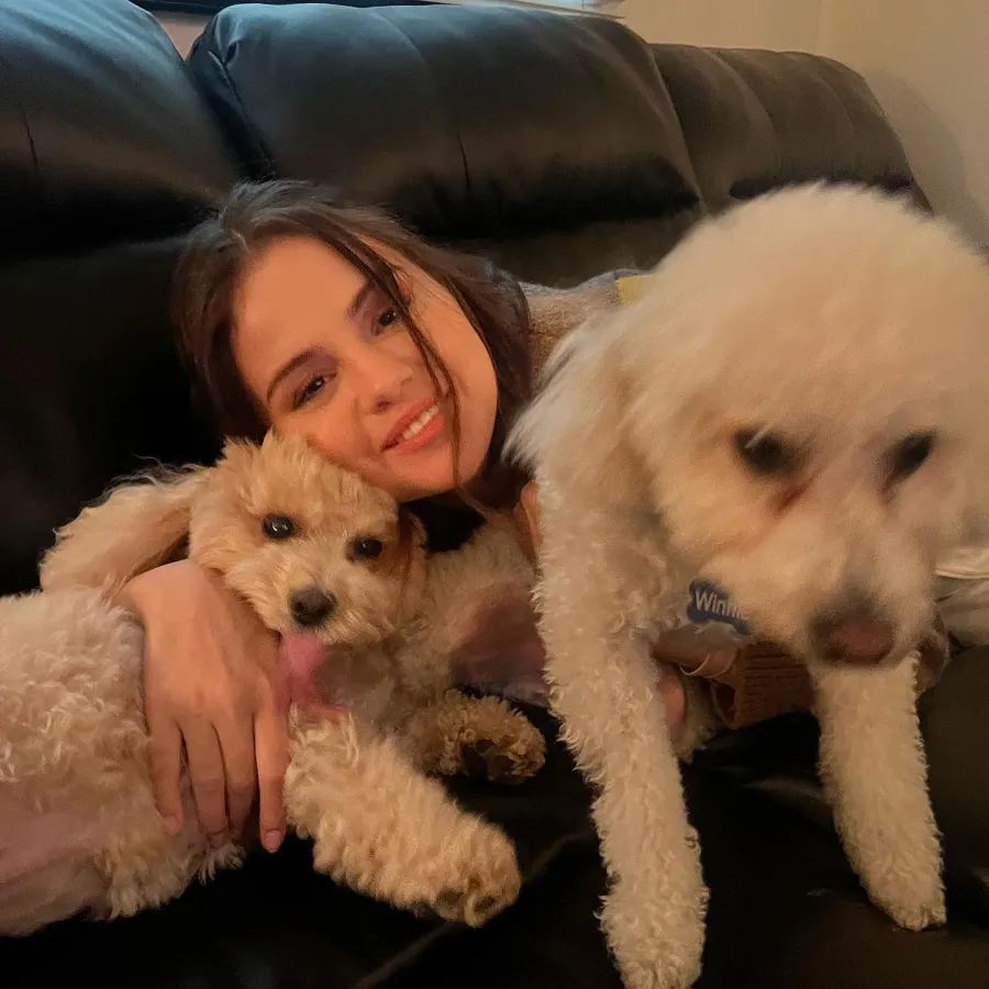 Selena Gomez Celebs With Their Pets