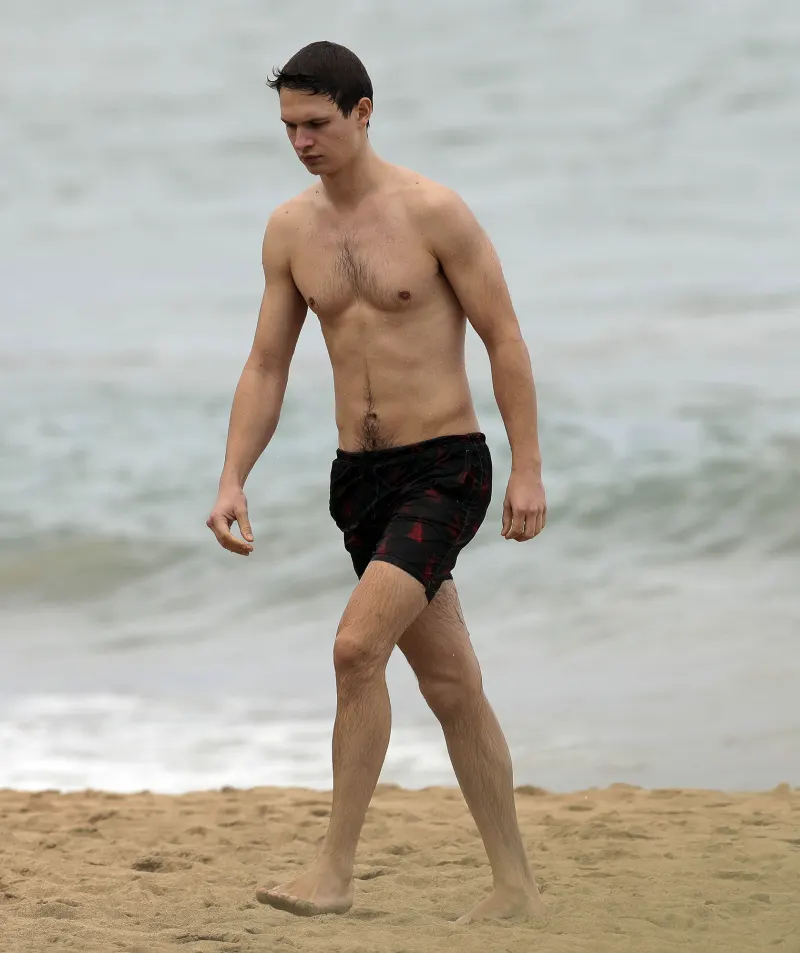 Shirtless Hunks: Hot Celebs and Their Insane Physiques Ansel Elgort