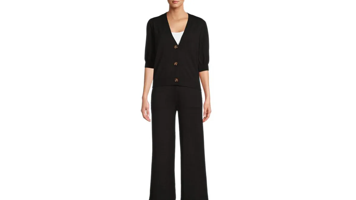 Time and Tru Women's Cardigan Sweater/Pant Set