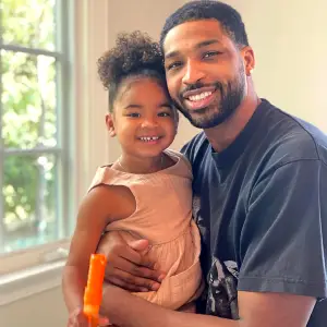 Tristan Thompson Posts New Photo With His and Khloe Kardashian's Daughter True After Paternity Scandal