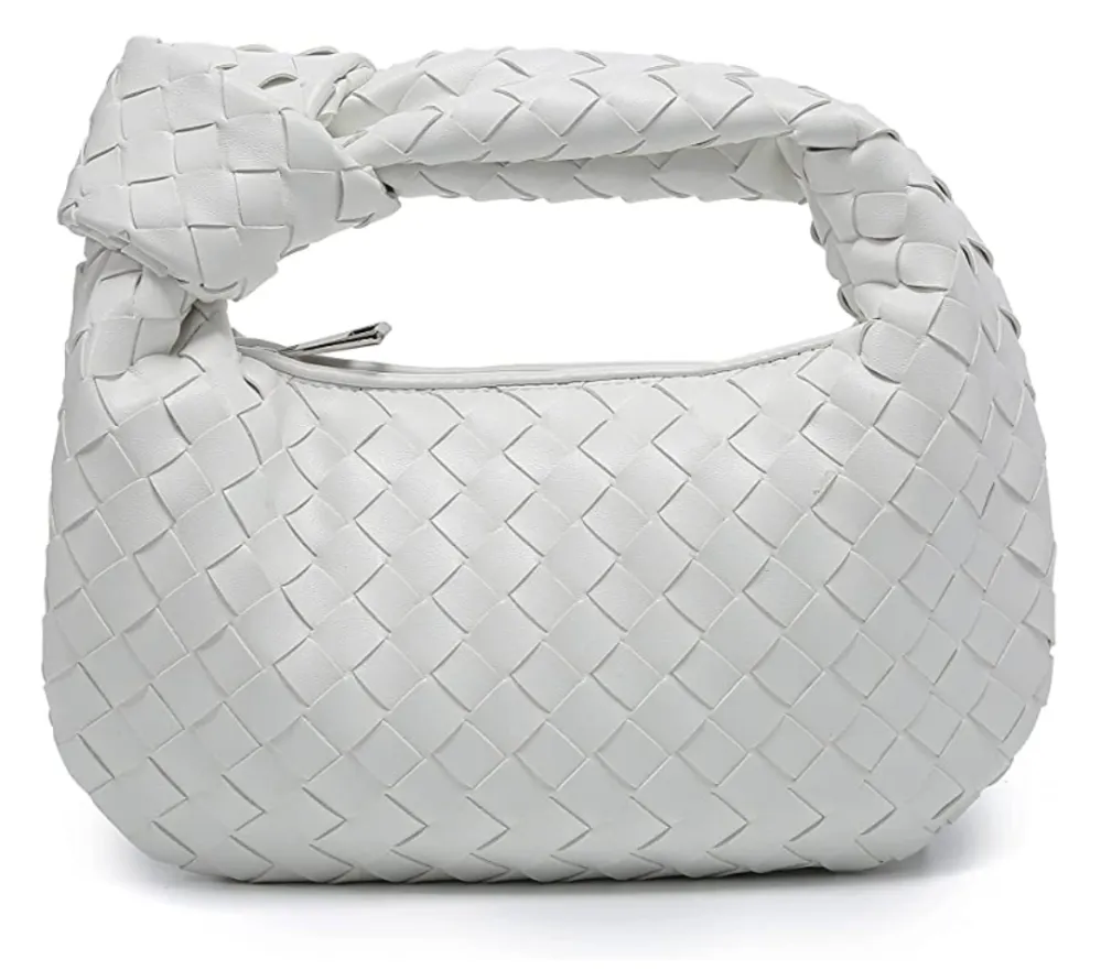 XIANGNIU&nbsp;Knotted Women's PU Leather Woven Handbag