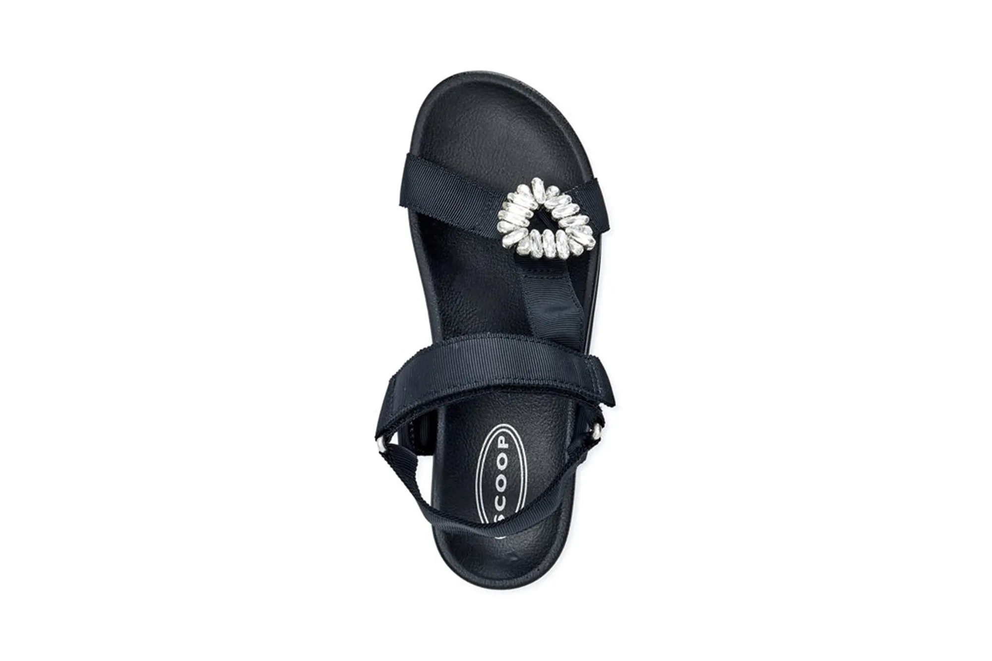 black embellished sandal