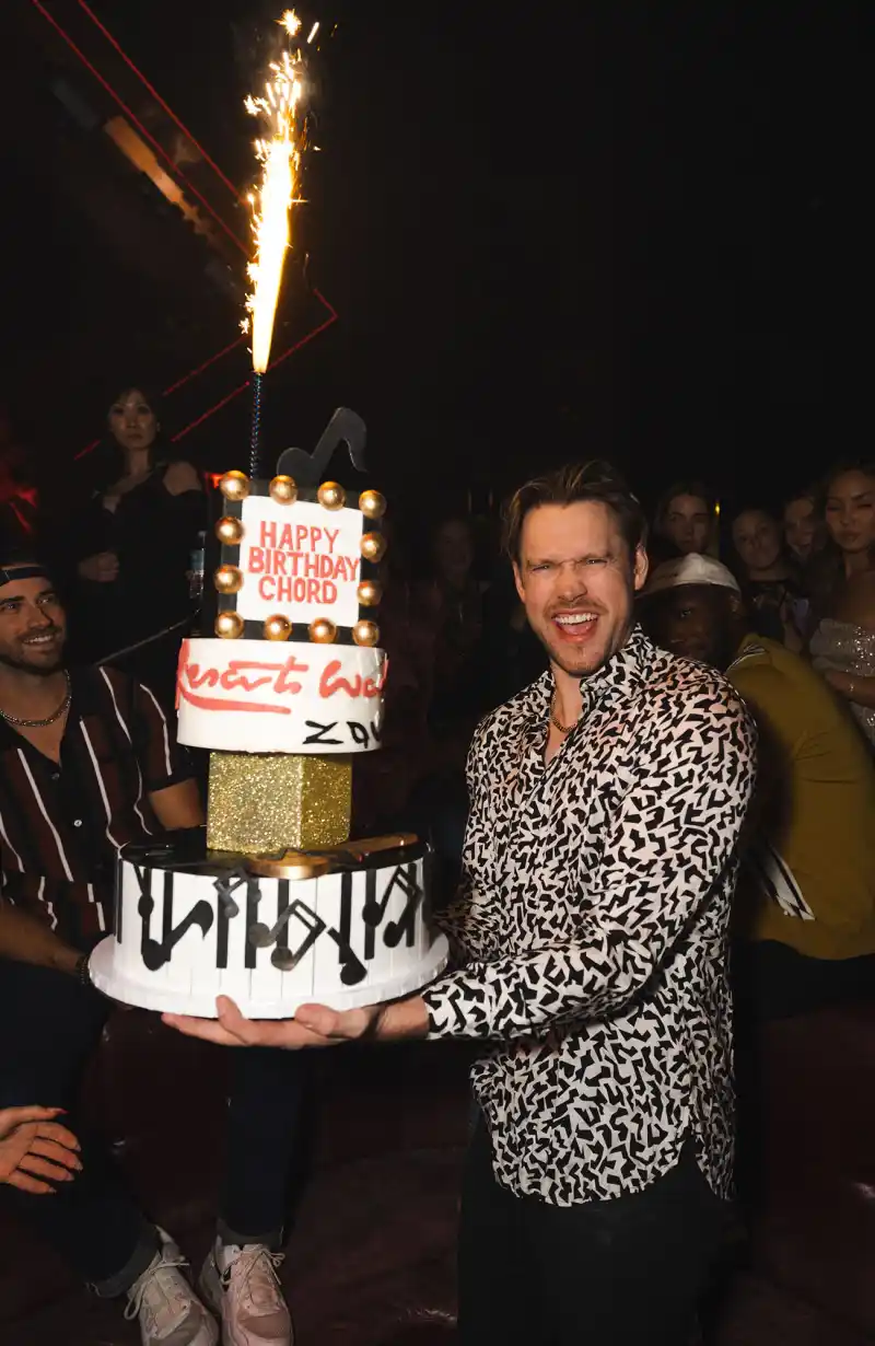 hot pics Chord Overstreet 33rd birthday at Resorts World Las Vegas and Zouk Nightclub