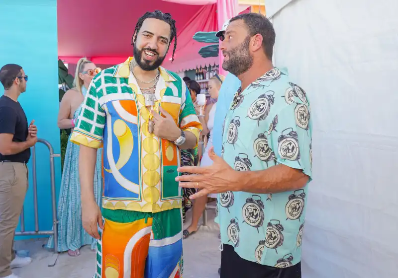 hot pics David Grutman and French Montana Goya Foods' Grand Tasting Village at South Beach Wine & Food Festival