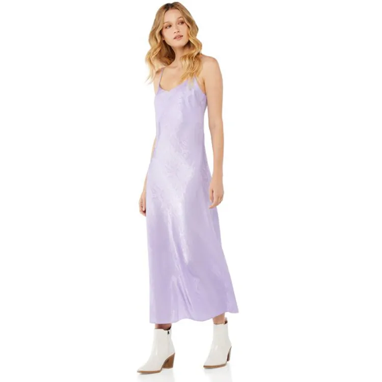 lavender slip dress
