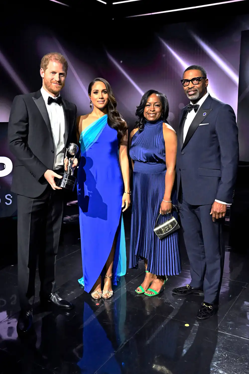 Prince Harry and Meghan Markle Accept President's Award at 2022 NAACP Image Awards