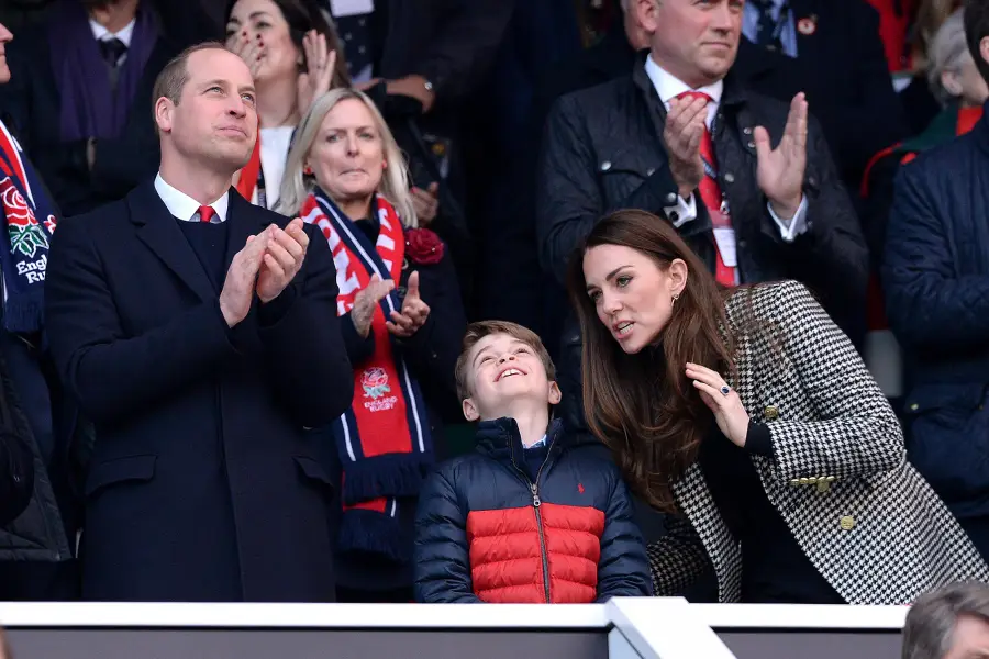 Prince William and Duchess Kate Take Prince George to England vs. Wales Rugby Game